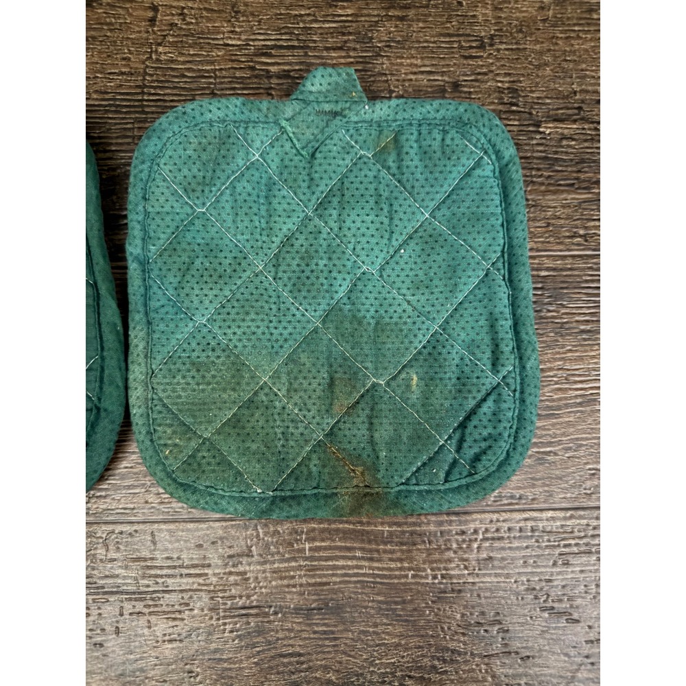 Vintage Noel Swan Christmas Potholders Festive Holiday Kitchen Decor - Picture 3 of 5